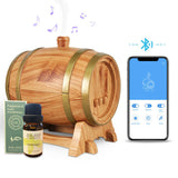 TODO 350Ml Bluetooth Speaker Humidifier Aromatherapy Diffuser Ultrasonic Led + Essential Oil - Oak Wood