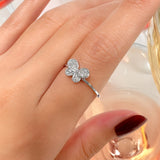 Bullion Gold Butterfly CZ Ring