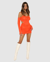 BY.DYLN Aria Dress - Orange