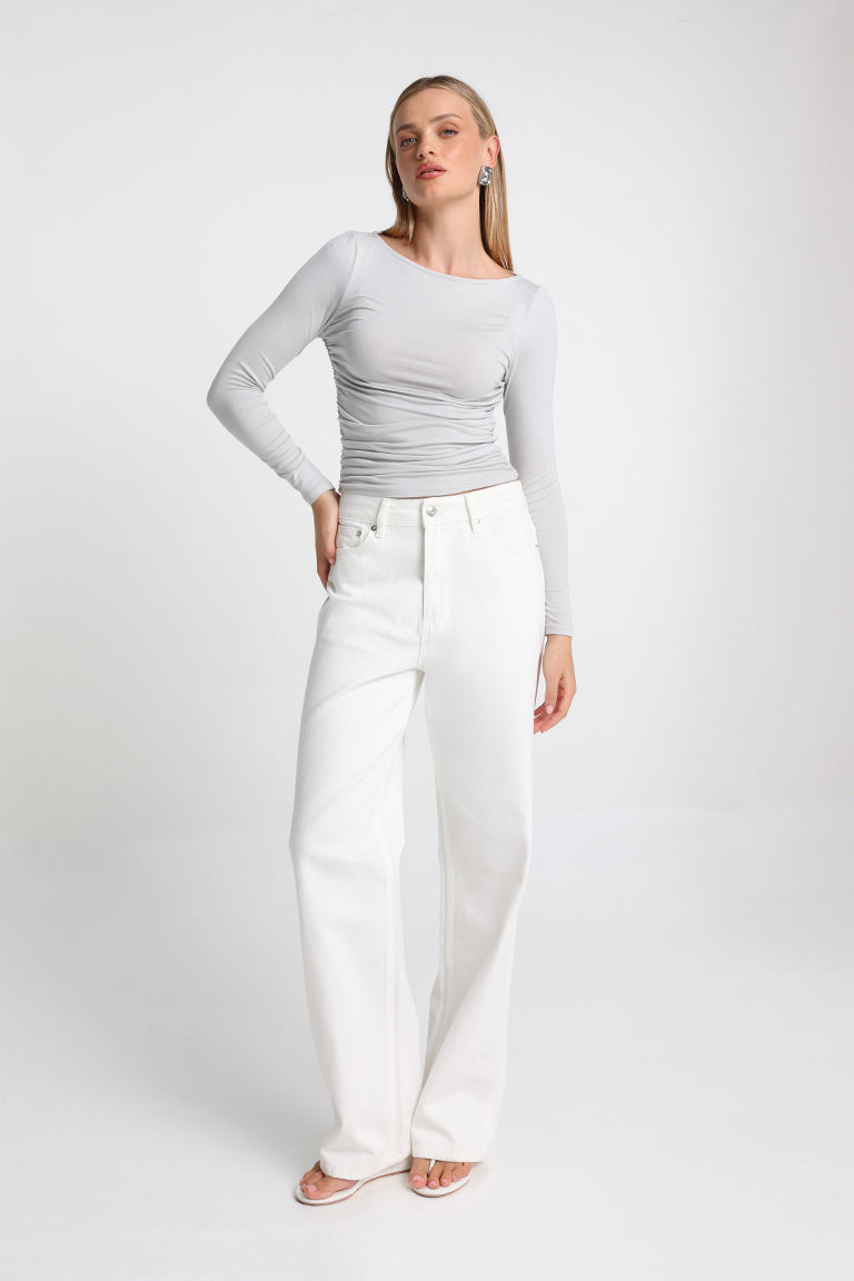 Madison The Label Lucca Top - Grey