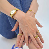 Bullion Gold Javaid Meander Ring in Gold