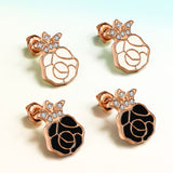 Krystal Couture Rosie Stud Earrings Embellished with Swarovski Crystals
