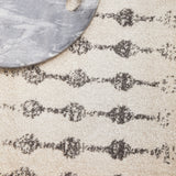 Chrome Elsa Silver Round Rug