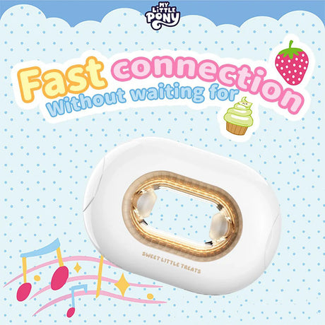 My Little Pony Cream Cake In-Ear Bluetooth Headphones Rechargeable MLP-T05 - Cream White