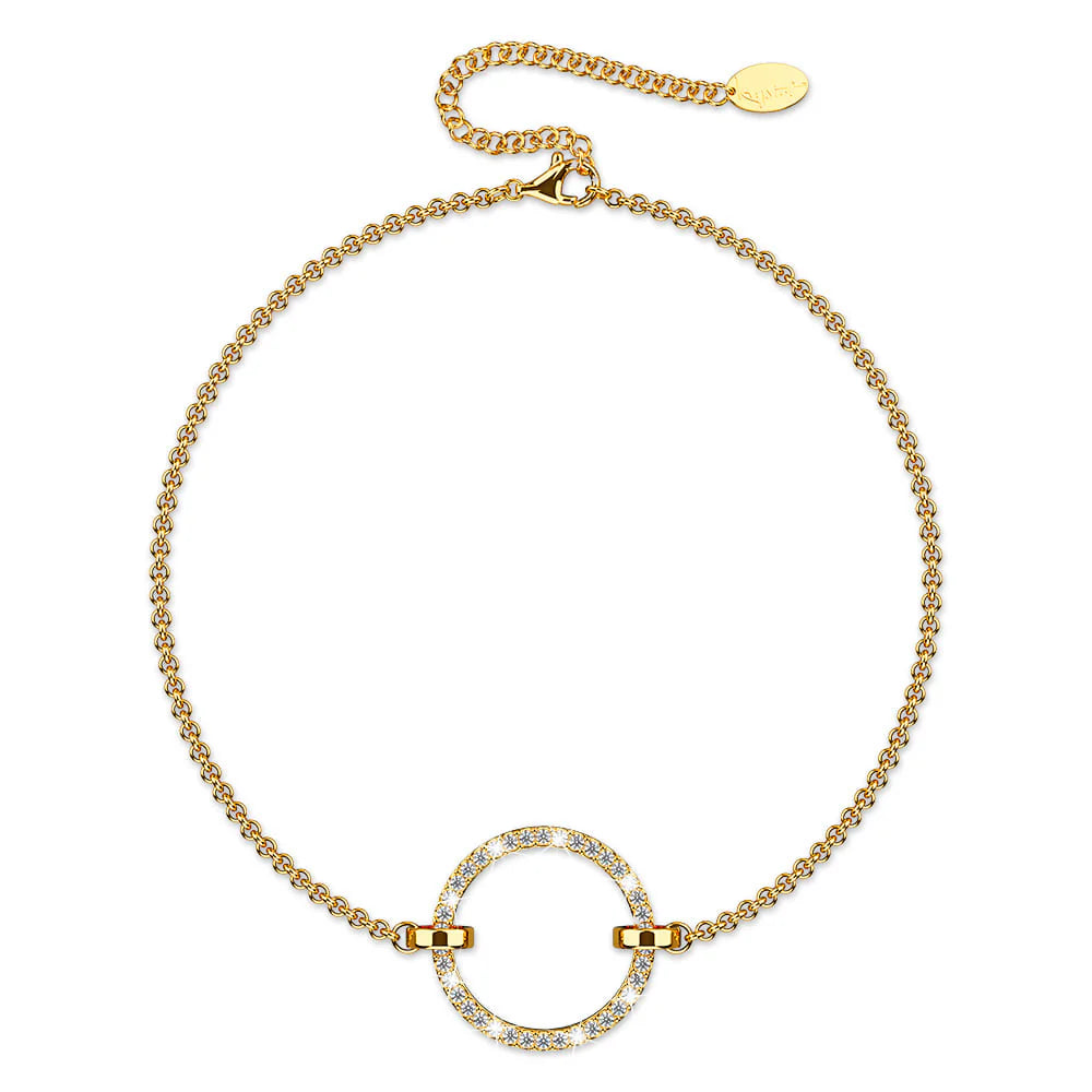 Krystal Couture Orbit of Beauty Bracelet Embellished with SWAROVSKI Crystal in Gold