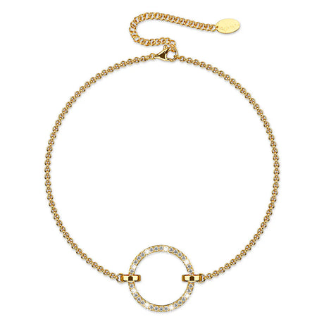 Krystal Couture Orbit of Beauty Bracelet Embellished with SWAROVSKI Crystal in Gold