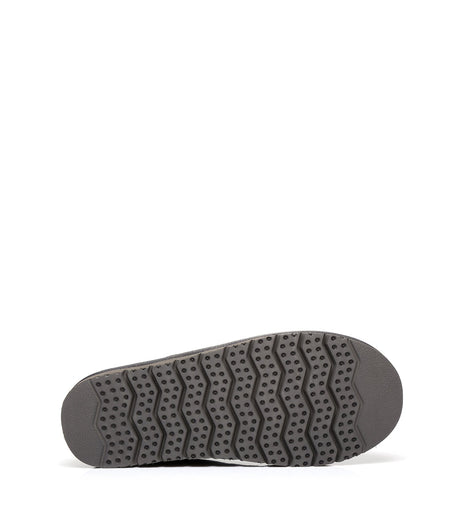 Men Bred Cow Suede Slipper in Grey