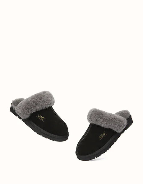 Muffin Slipper in Black