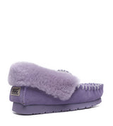 Popo Cow Suede Moccasin in Lilac
