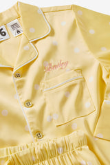 Cotton On Kids Lullaluxe Long Sleeve Pj Set - Baby Yellow/Aria Spot