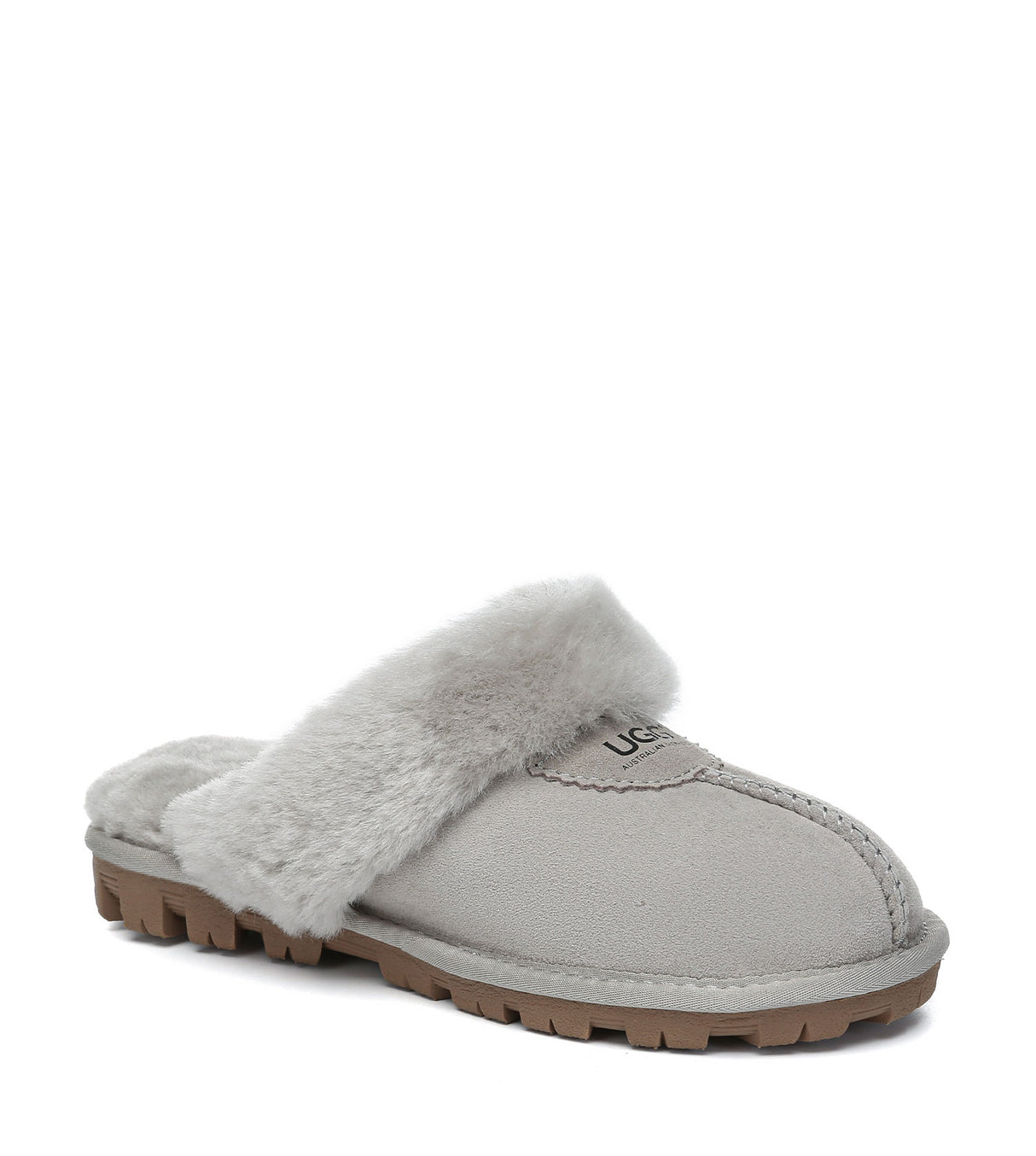 Australian Shepherd UGG Waffle Slipper - Goat Grey