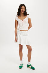Cotton On Women's Annie Lace Tee - Flossy Pink