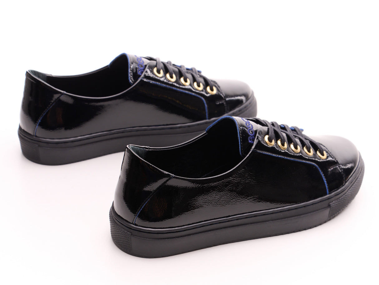 Bosccolo Womens Sneakers - Black+Blue