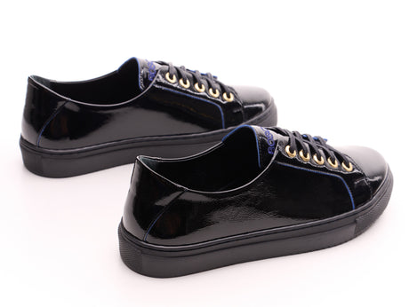 Bosccolo Womens Sneakers - Black+Blue