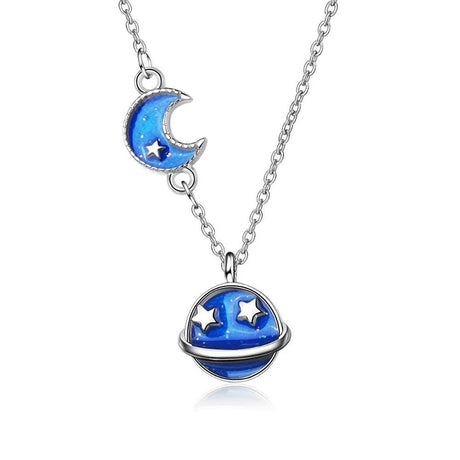Blue Cosmos Necklace