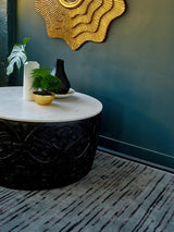 Florence Broadhurst Slub Charcoal 039405