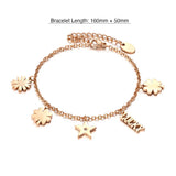 Bullion Gold Lucky Star Charm Bracelet