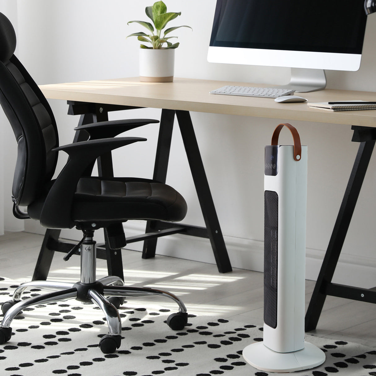 Pursonic Touch Screen Tower Heater - White