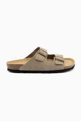 Silver Lining Hawaii Apure Mens Taupe Suede