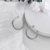 Bullion Gold Elsa White Gold Stud Earrings