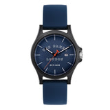 Ted Baker Mens Phylipa Iconic Rose Gold And Black Leather Band