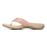 Vionic Layne Toe Post Sandal - Peach Woven