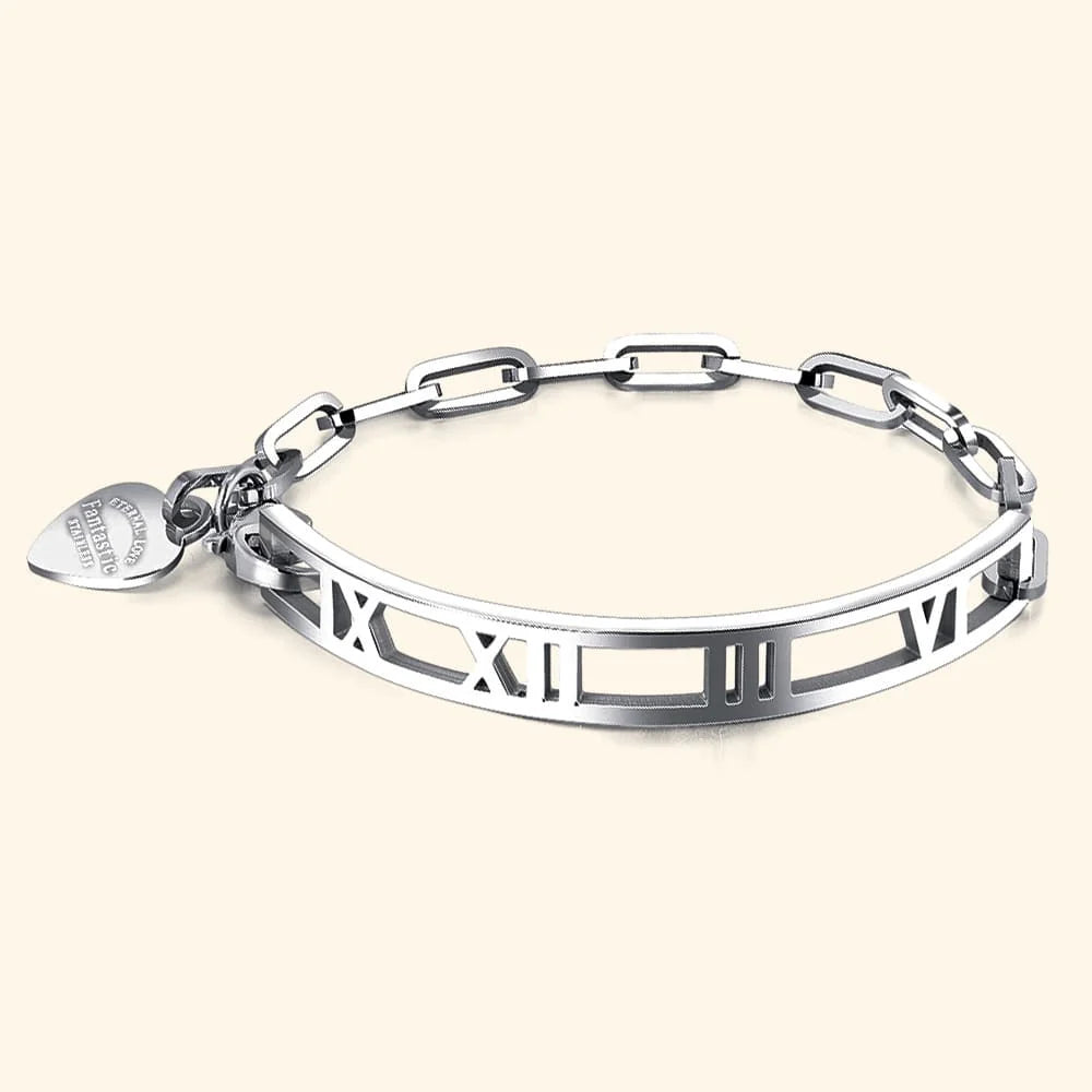 Bullion Gold Eternal Love Roman Style Bracelet