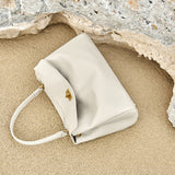 Nalandu Cloud Leather Satchel Bag - Ivory