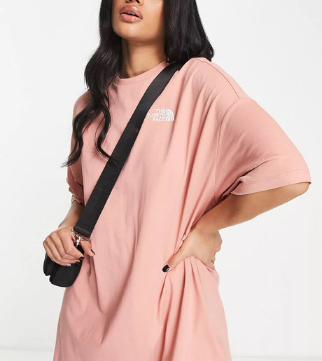 The North Face T-Shirt Dress In Pink