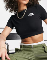The North Face Cropped T-Shirt In Black
