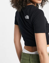 The North Face Cropped T-Shirt In Black