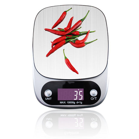 TODO 10Kg Stainless Steel Kitchen Scale Backlit Lcd Display 1G Graduation Jewelry Platform