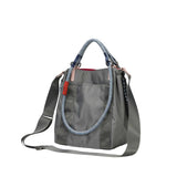BAMEI Reversible Dual-Color Ballistic Nylon Bucket Bag - Charcoal