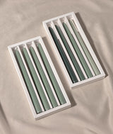 Ebony Bergamot Ombre Taper Candles