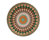 TODO Luxury Edition Chiffon Digital Print Beach Throw Yoga - Peacock