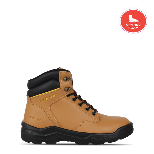 Dunlop Men's Dakota Steel Toe Cap Safety Boots in Brown Honey