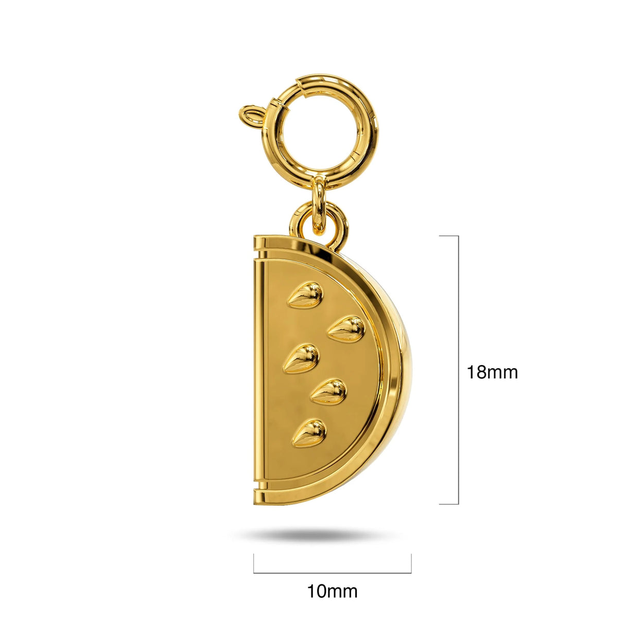 Bullion Gold Watermelon Slice Gold Charm Bracelet