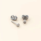 Bullion Gold Simplicity Stud Earrings 3mm