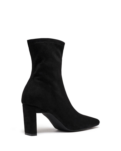 Therapy Bette Black Stretch Faux Suede