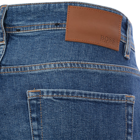 Boss Taber Tapered Fit Jeans In Light Blue