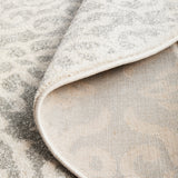 Chrome Lydia Silver Round Rug