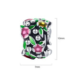 Solid 925 Sterling Silver Multicolour Cosmic Charm