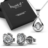 Boxed Center Piece Necklace and Sweet Delight Earrings Set Embellished with SWAROVSKI® crystals