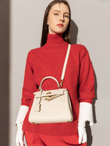 Queens Mini Top Handle Palm - Ivory