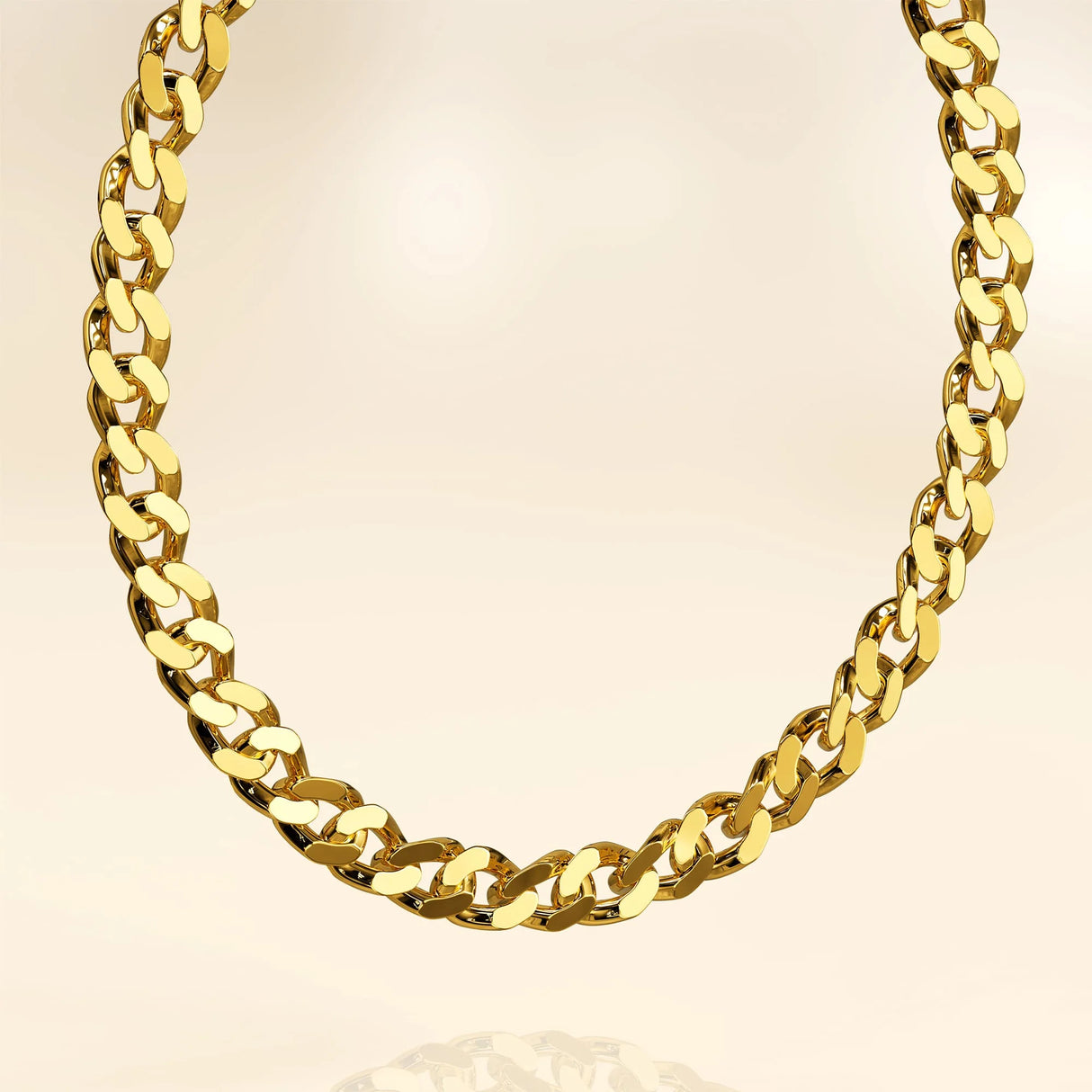 Bullion Gold Veneta Link Necklace in Gold