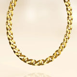 Bullion Gold Veneta Link Necklace in Gold