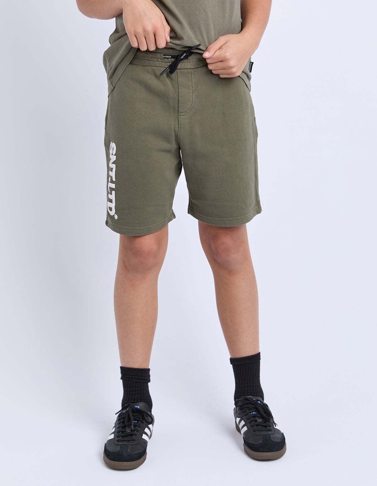 St Goliath Boys Podium Fleece Short - Khaki