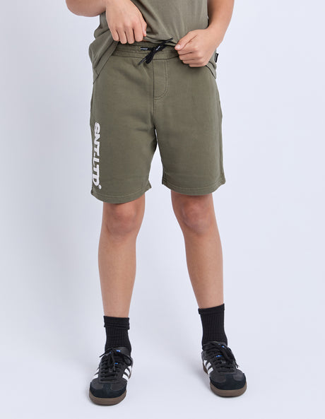 St Goliath Boys Podium Fleece Short - Khaki