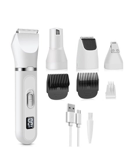 Rechargeable Pet Clipper Grooming Kit Electric Trimmer 3-9mm Comb USB Charge Nail Care