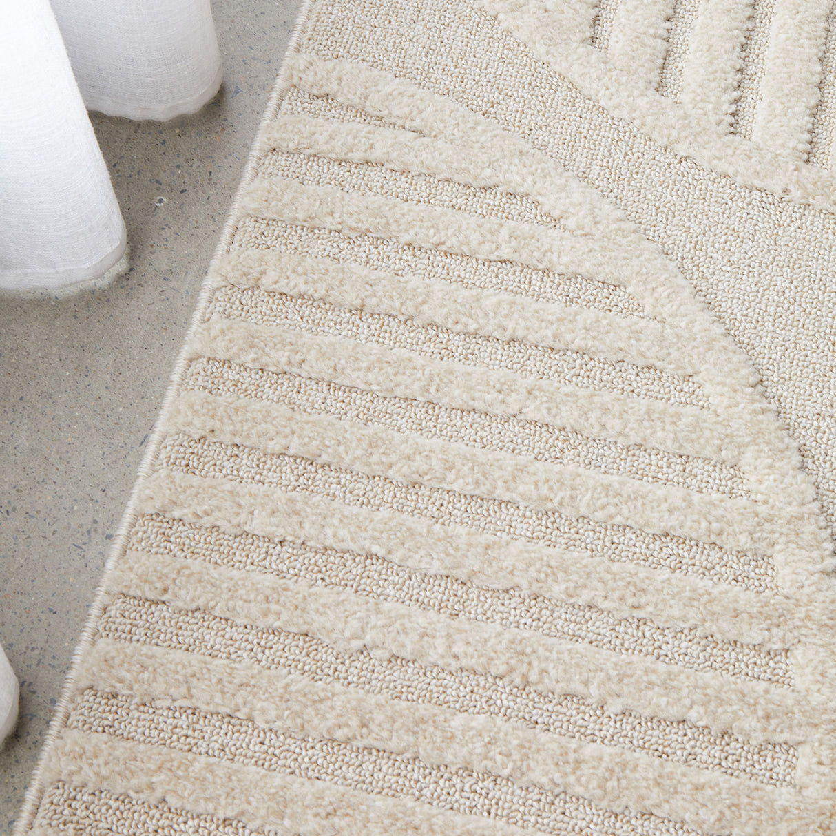 Lotus Leo Beige Runner Rug